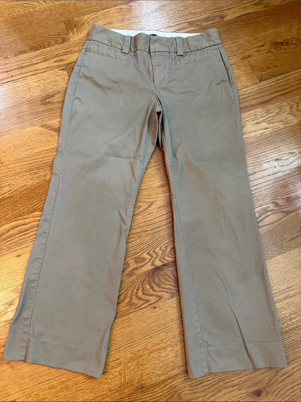 Gap Curvy Ankle Fine Wale Corduroy Pants Taupe Brown Size 12